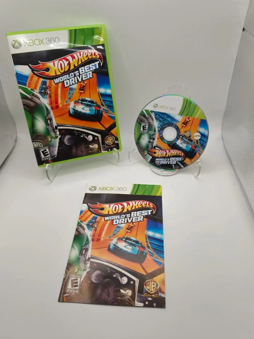 Hot Wheels Worlds Best Driver Xbox 360 CIB w/ Manual